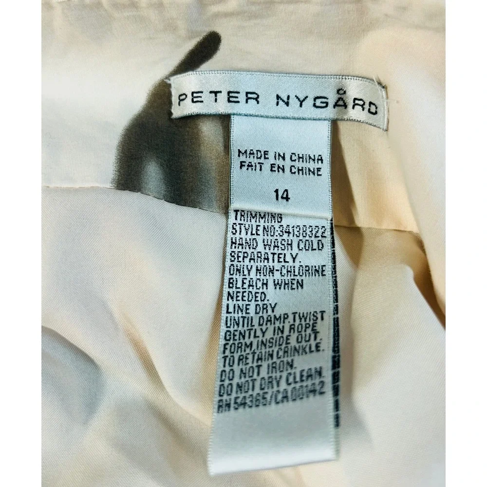 Peter‎ Nygard Women's Size 14 Floral Print Midi Skirt Pleated Waist